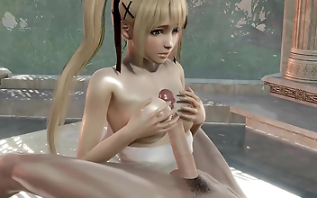 3Dアニメ変態でセクシー銭湯美女と究極の快感を味わう